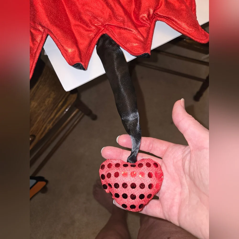 Thrills & Chills M Red Devil Costume for Dogs